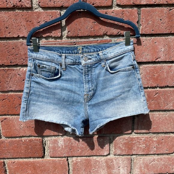 Y2K 7 For All Mankind Jean Shorts - Picture 2 of 9